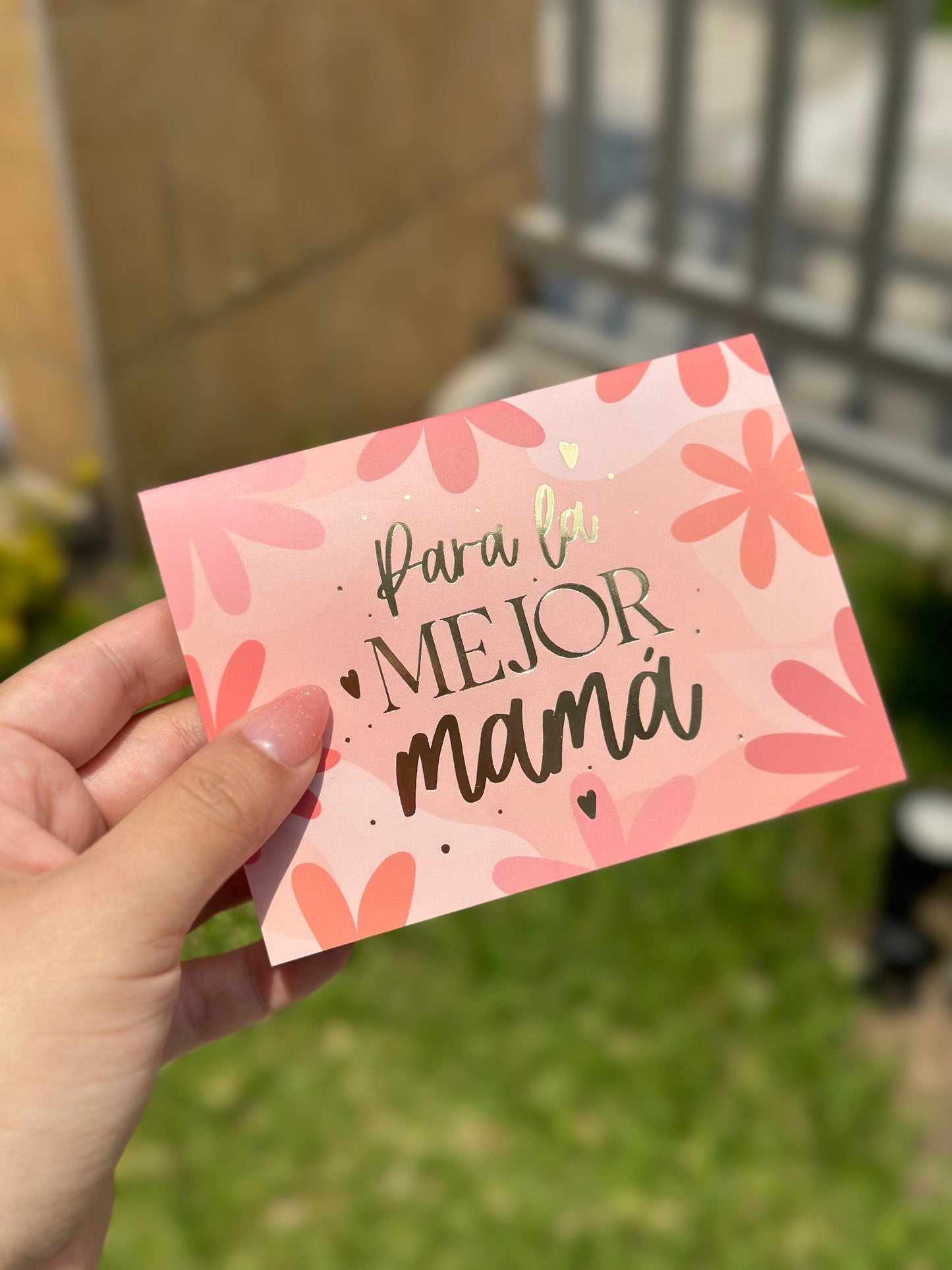 Tarjeta "Flower Pink" N4 ❤