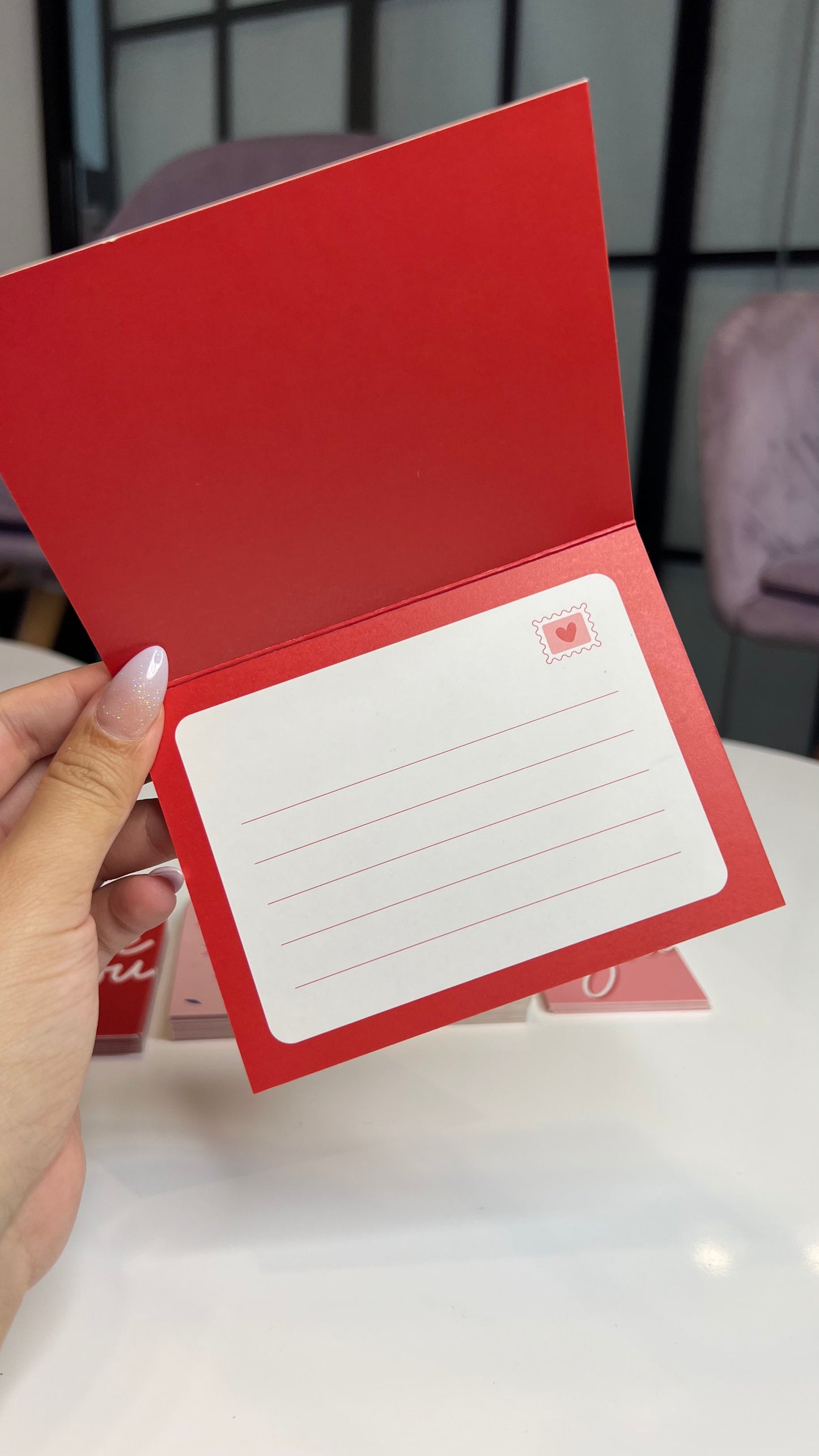 Tarjeta Love rojo