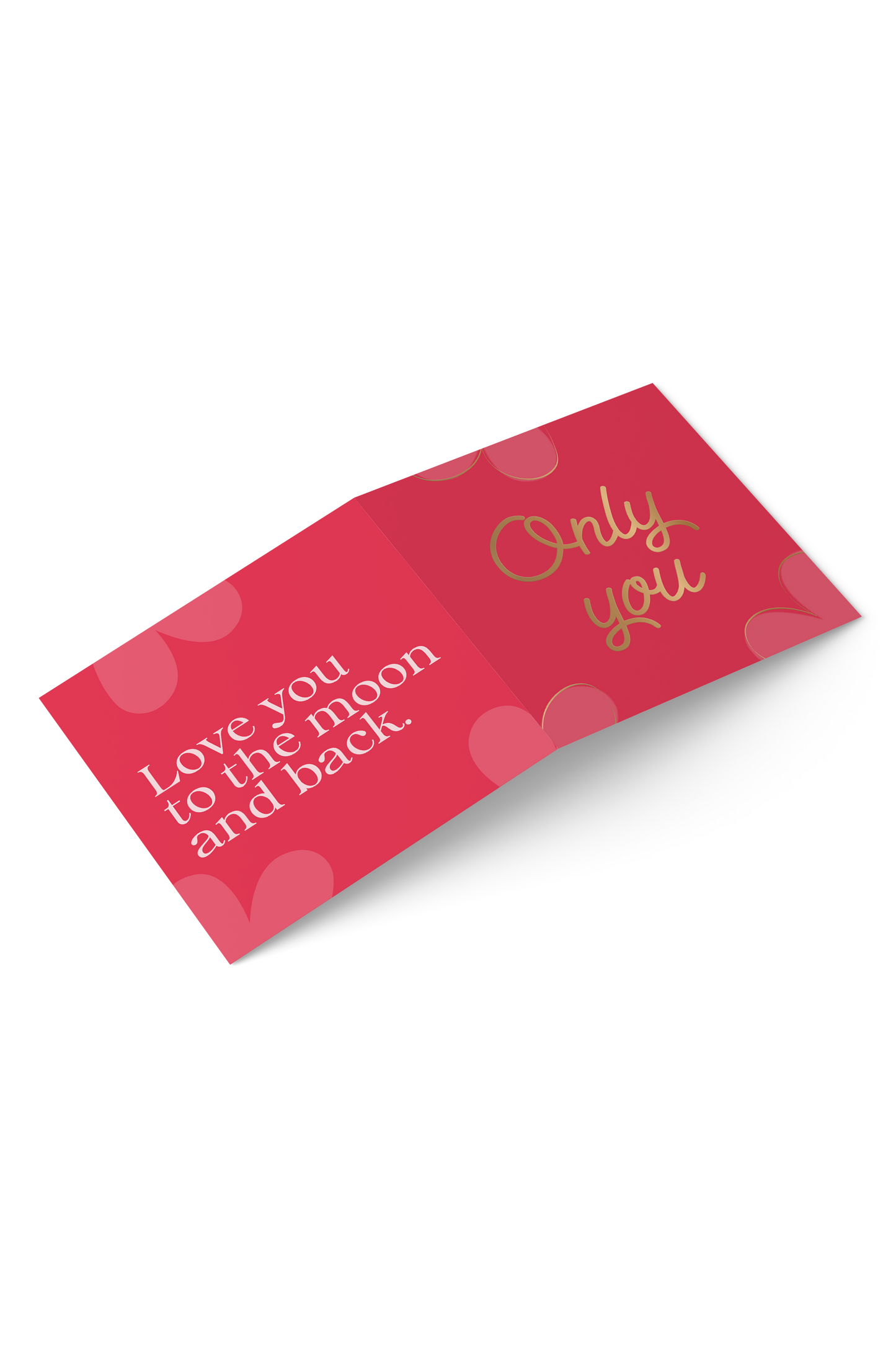 Tarjeta "I love you" rojo