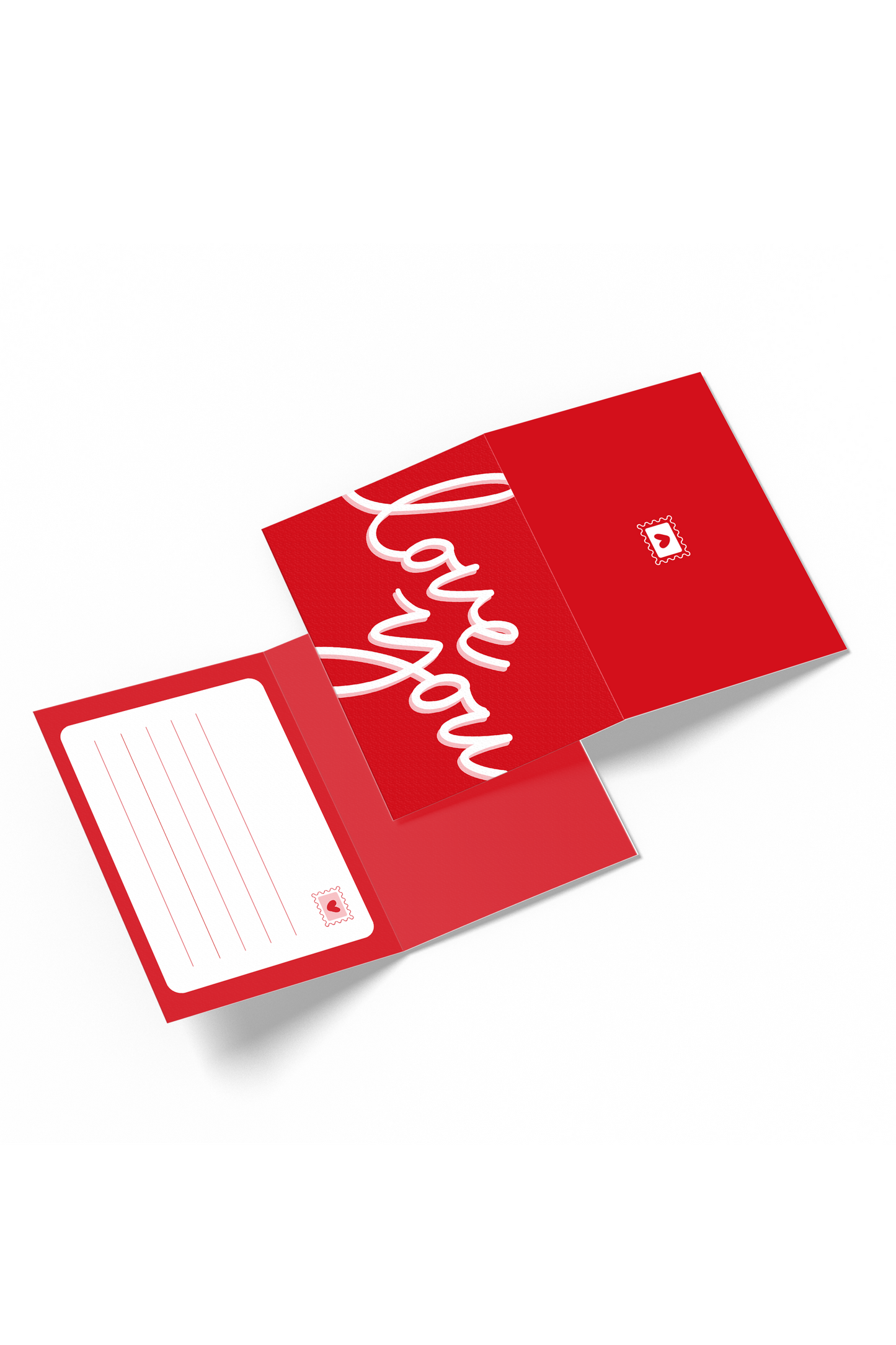 Tarjeta Love rojo