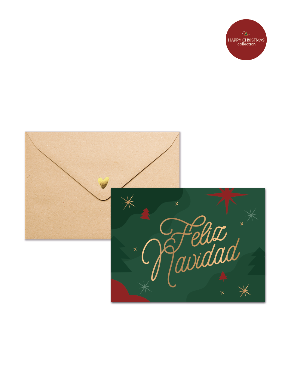 Tarjeta Xmas Collection + Sobre