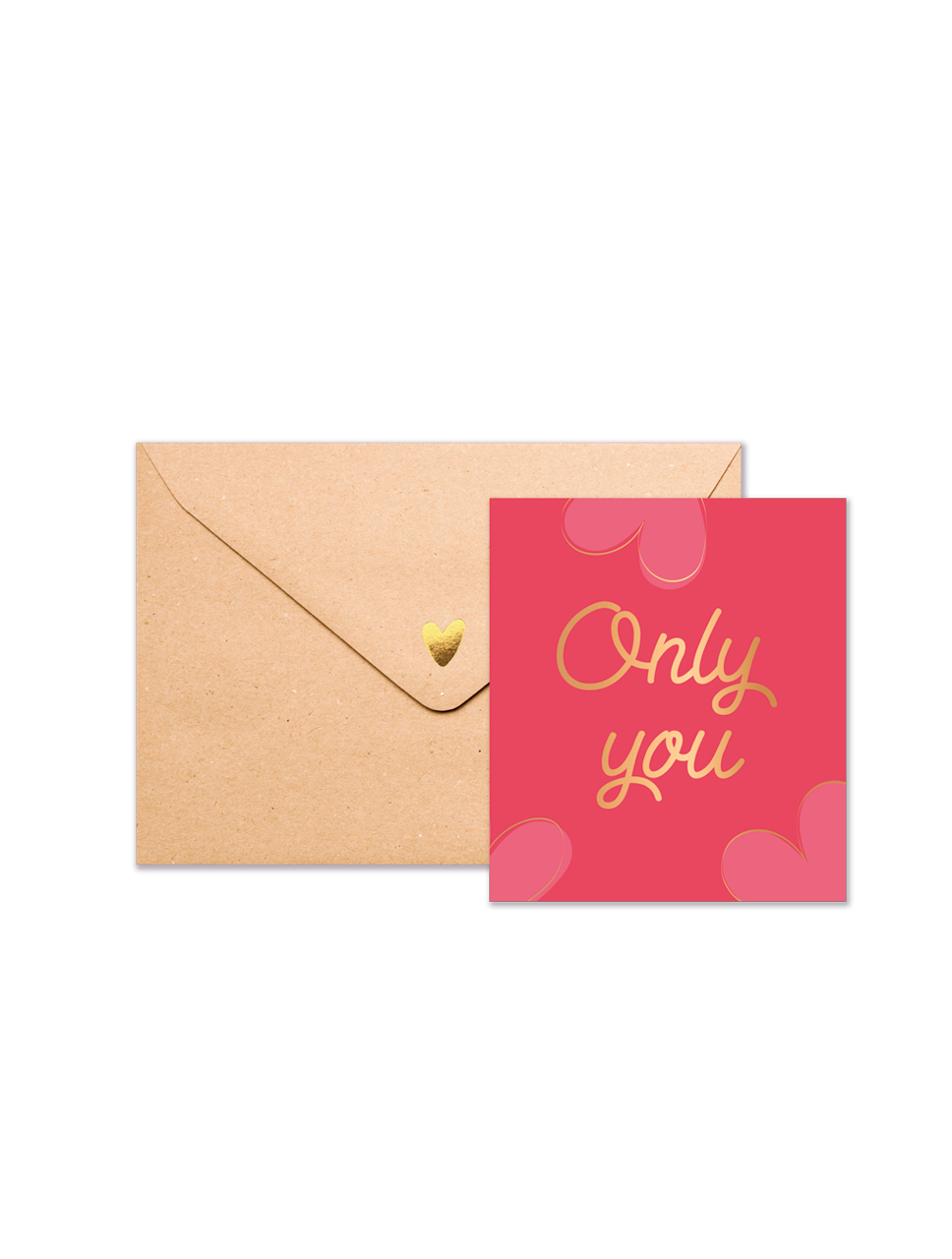 Tarjeta "Only you" + Sobre