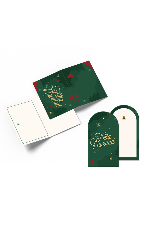 Pack 1 Xmas: Tarjetas dedicatorias + Hangtags