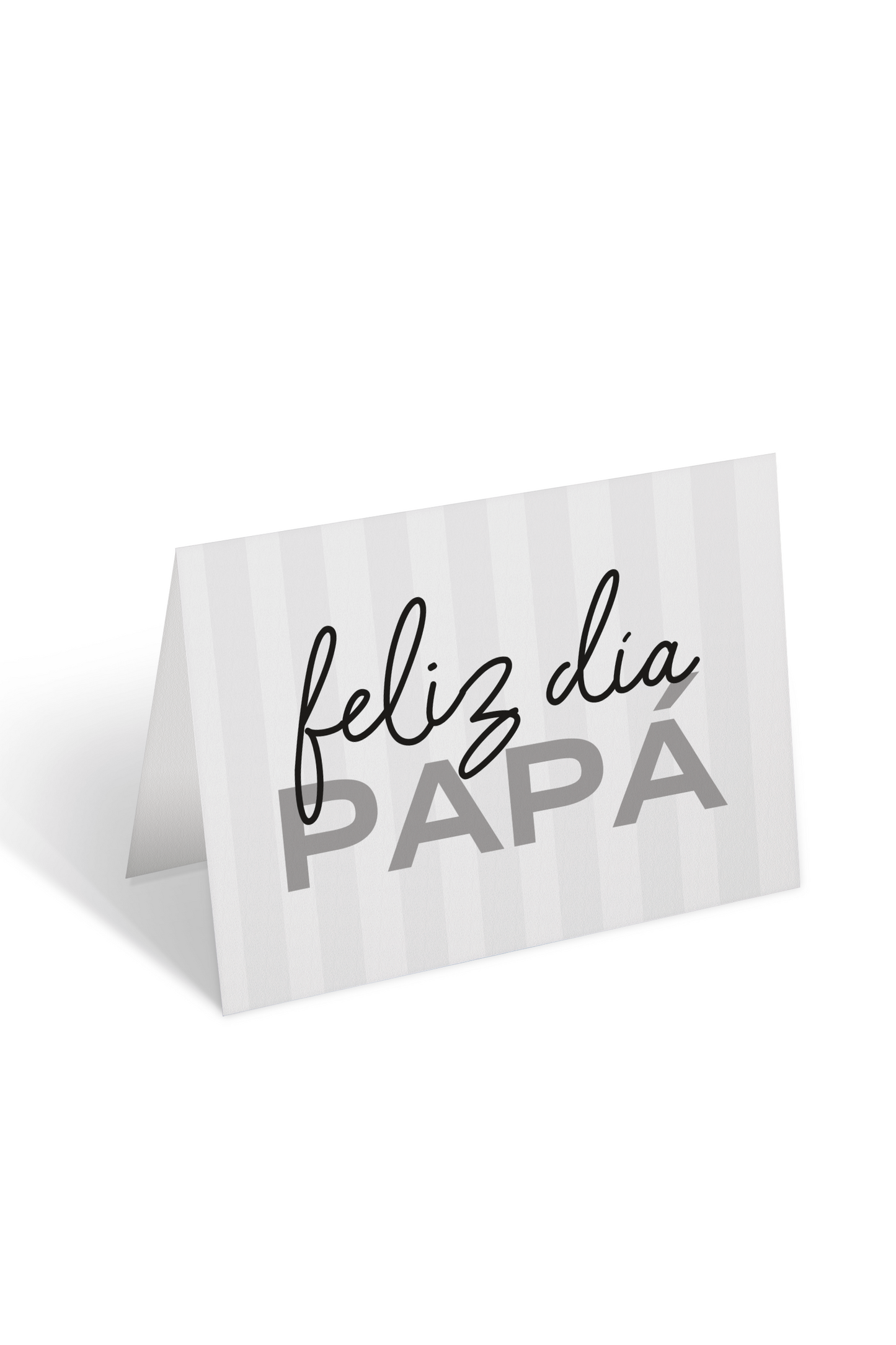 Tarjeta dedicatoria lines "Feliz día papá"