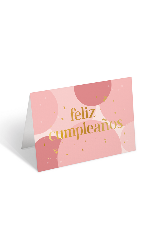 Tarjeta "Feliz Cumpleaños" baloons