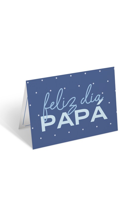 Tarjeta dedicatoria lines "Feliz día papá"