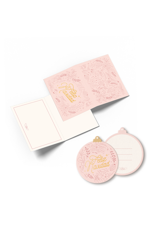 PACK 1 LUXURY: TARJETAS DEDICATORIA + HANGTAGS ESFERA